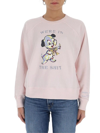 Shop Marc Jacobs Graphic Printed Sweatshirt In Pink