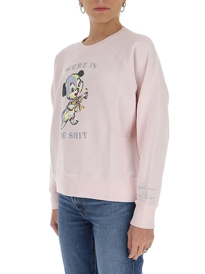 Shop Marc Jacobs Graphic Printed Sweatshirt In Pink