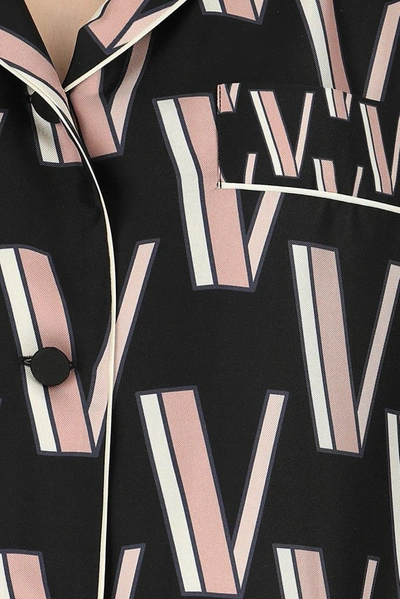 Shop Valentino Logo Motif Shirt In Multi