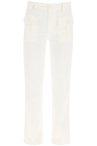 Shop See By Chloé Patch Pocket Jeans In White