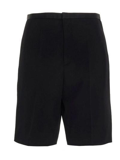 Shop Saint Laurent Tailored Bermuda Shorts In Black