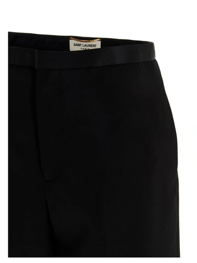 Shop Saint Laurent Tailored Bermuda Shorts In Black