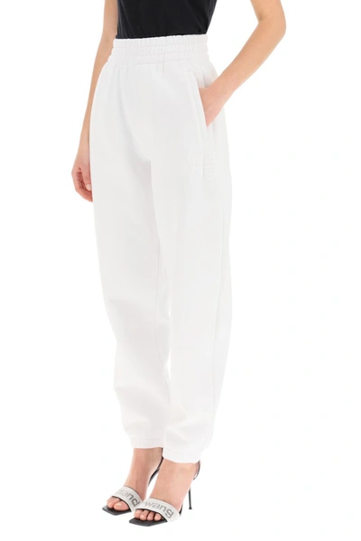 Shop Alexander Wang T T By Alexander Wang Foundation Terry Sweatpants In White