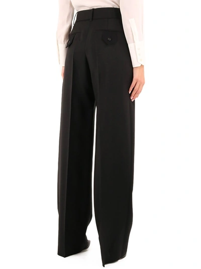 Shop Valentino Wide Leg Pants In Black