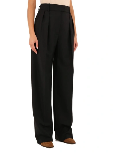 Shop Valentino Wide Leg Pants In Black