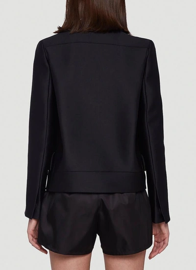 Shop Prada Boxy Tailored Blazer In Black