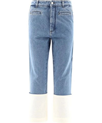 Shop Loewe Fisherman Denim Jeans In Blue