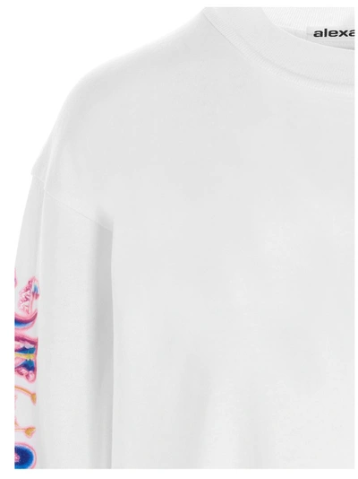 Shop Alexander Wang Logo Calligraphy T In White