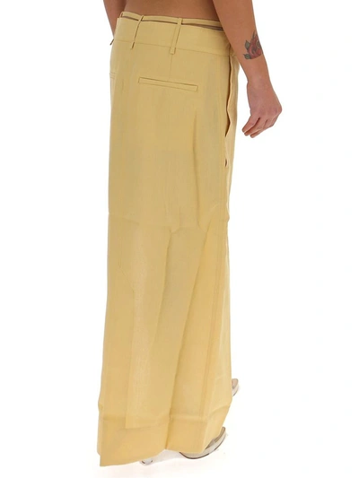 Shop Jacquemus La Jupe Terraio Maxi Skirt In Yellow