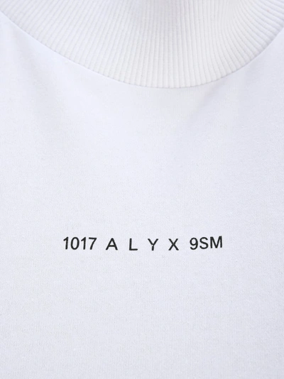 Shop Alyx 1017  9sm Logo Print Mock Neck T In White