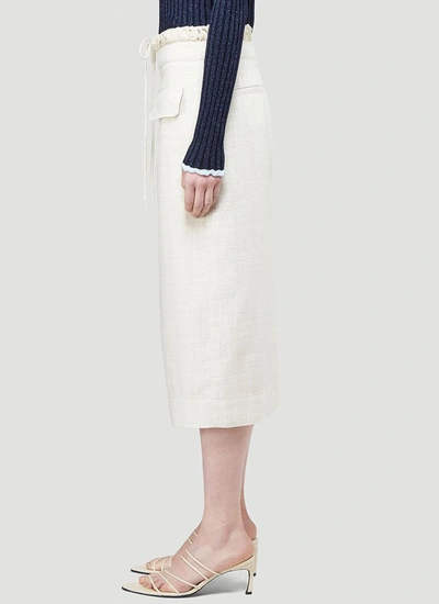 Shop Rejina Pyo Taylor Midi Skirt In White