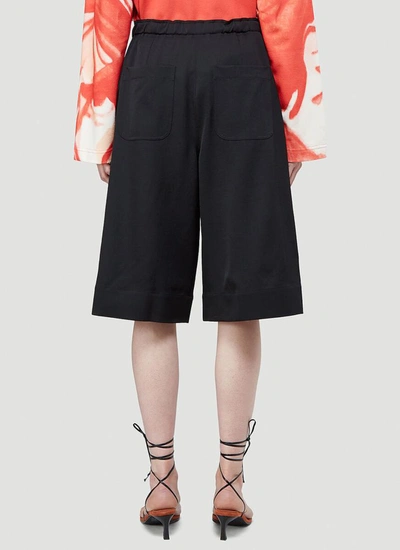 Shop Jw Anderson Wide Leg Shorts In Black