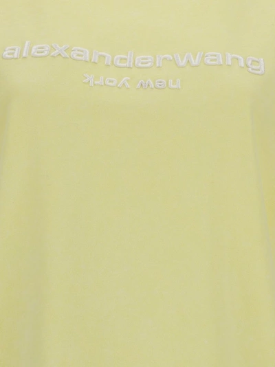 Shop Alexander Wang Acid Logo T In Yellow