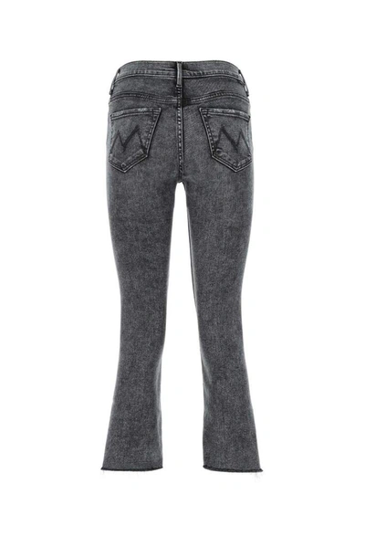 Shop Mother The Insider Crop Step Fray Jeans In Grey