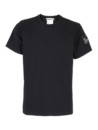 Shop Helmut Lang Logo Patch T-shirt In Black