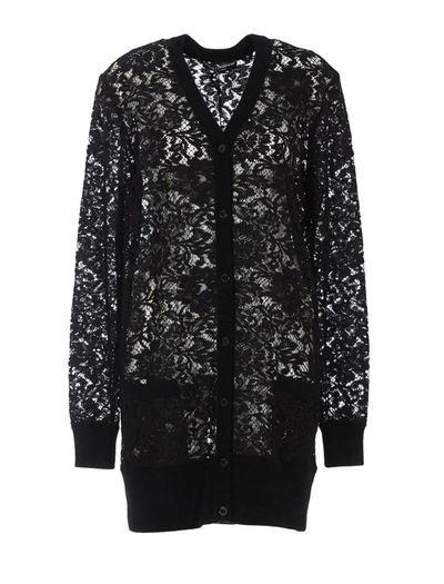 Shop Dolce & Gabbana Lace Cardigan In Black