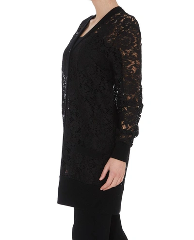 Shop Dolce & Gabbana Lace Cardigan In Black