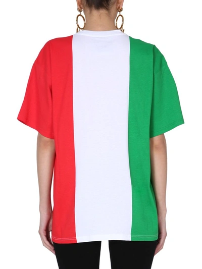 Shop Moschino Italian Slogan Print T In Multi