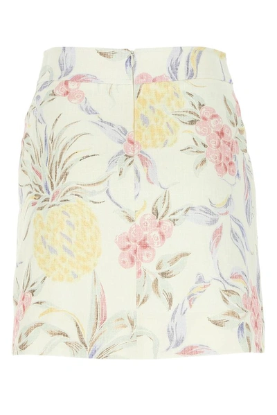 Shop See By Chloé Spring Fruits Printed Mini Skirt In Multi