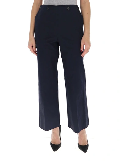 Shop Maison Margiela Flared Cropped Trousers In Black