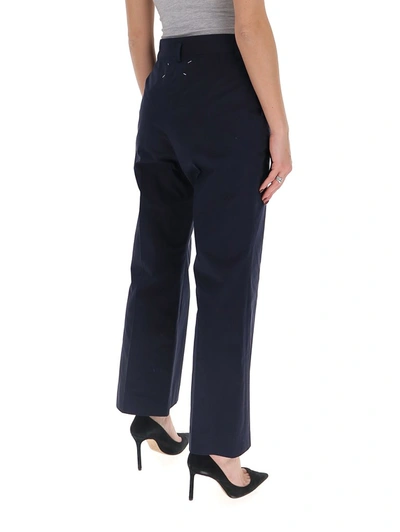 Shop Maison Margiela Flared Cropped Trousers In Black