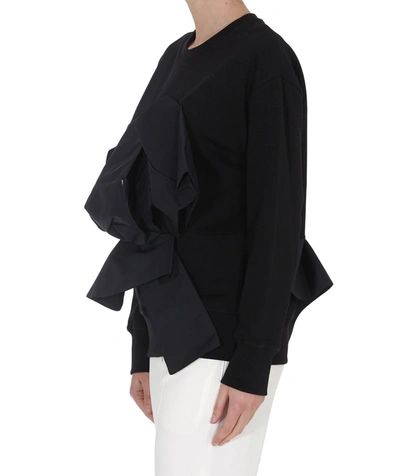 Shop Alexander Mcqueen Bow Sweatshirt In Black