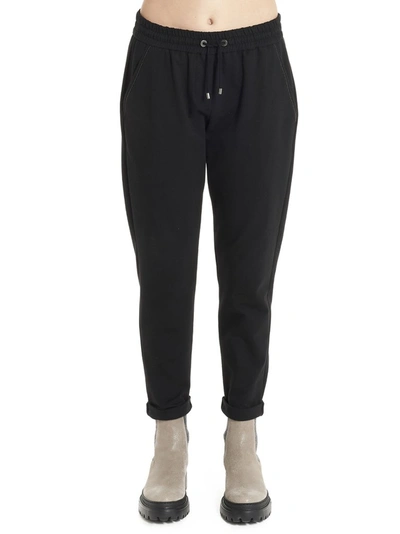 Shop Brunello Cucinelli Cropped Track Pants In Black