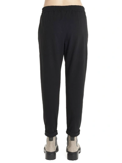 Shop Brunello Cucinelli Cropped Track Pants In Black