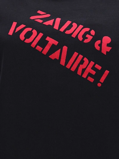 Shop Zadig & Voltaire Dyma Zv Backstage T In Black