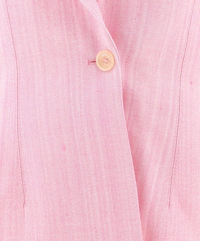 Shop Jacquemus La Veste Novio Blazer In Pink