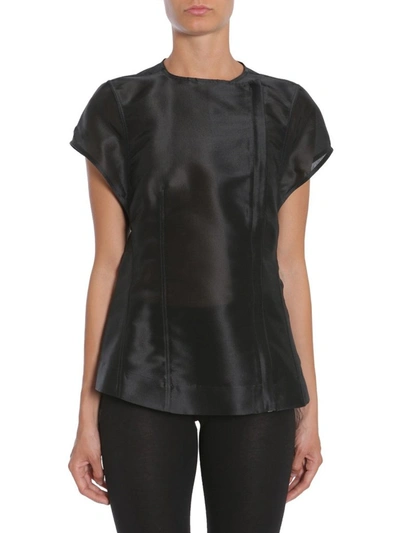 Shop Rick Owens Heron Murmer Top In Black