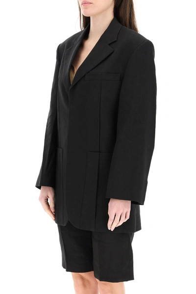 Shop Jacquemus La Veste D'homme Oversized Suit Jacket In Black