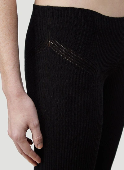 Shop Jacquemus Le Legging Arancia Cropped Leggings In Black