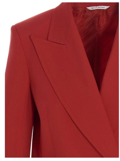 Shop Givenchy Masculine Wrap Jacket In Red