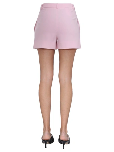 Shop Boutique Moschino Slit Hem Shorts In Pink