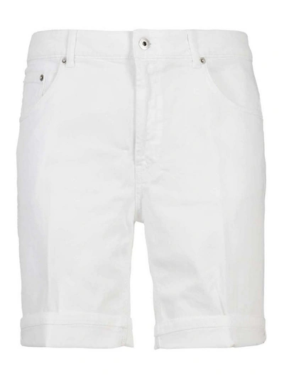 Shop Dondup Derick Shorts In White