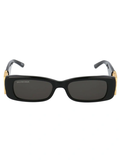 Shop Balenciaga Eyewear Dynasty Sunglasses In Black