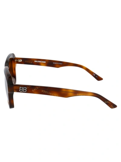 Shop Balenciaga Eyewear Square Frame Sunglasses In Brown