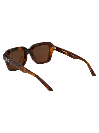 Shop Balenciaga Eyewear Square Frame Sunglasses In Brown