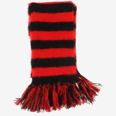 Shop Alanui Striped Fringed Scarf In Multi