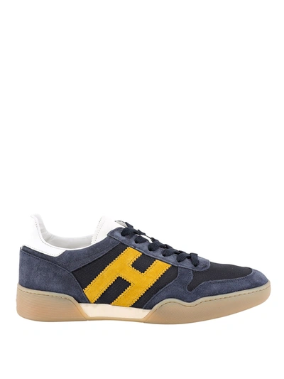 Shop Hogan H357 Sneakers In Blue
