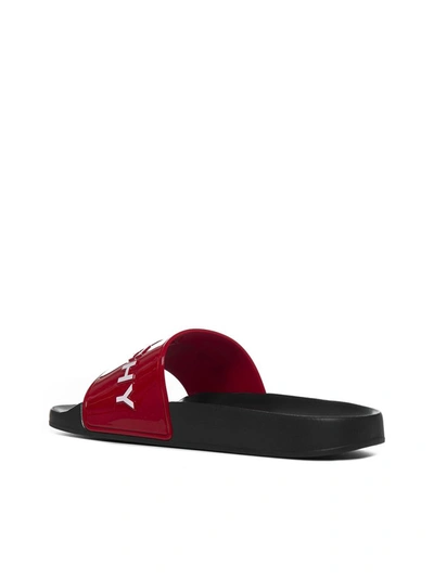 Shop Givenchy Paris Logo Slides In Multi