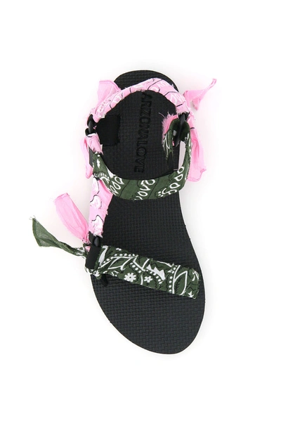 Shop Arizona Love Bandana Detailed Trekky Sandals In Multi