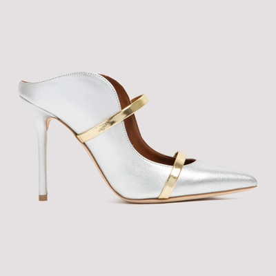 Shop Malone Souliers Maureen Pointed Toe Mules In Silver