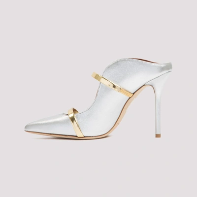 Shop Malone Souliers Maureen Pointed Toe Mules In Silver