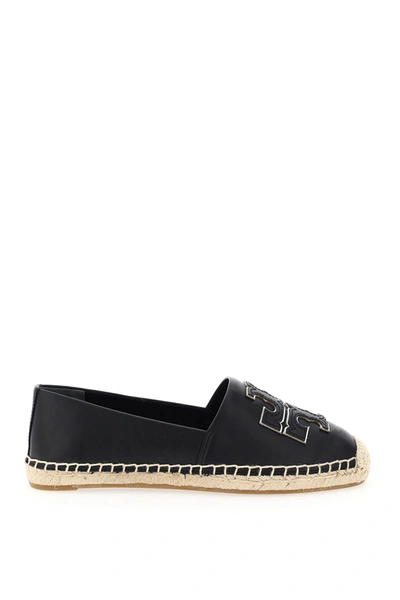 Shop Tory Burch Ines Leather Espadrilles In Perfect Black (black)