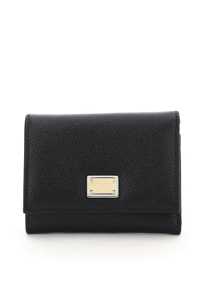 Shop Dolce & Gabbana French Flap Wallet In Nero (black)