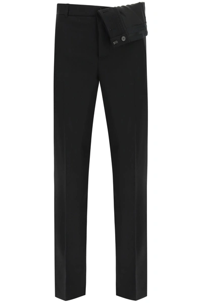 Shop Y/project Trousers With Asymmetric Waist In Black (black)
