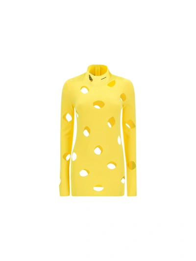 Shop Prada Sweater In Yellow