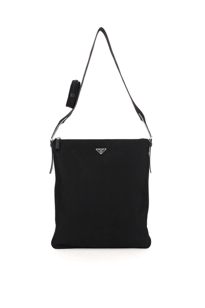 Shop Prada Large Shoulder Bag With Pouch In Nero (black)